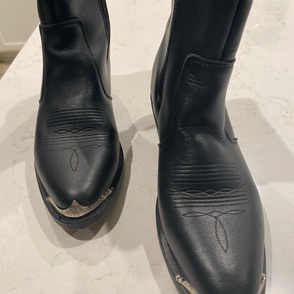 Five Star Women’s Western Motorcycle Ankle Boots - Picture 3 of 7